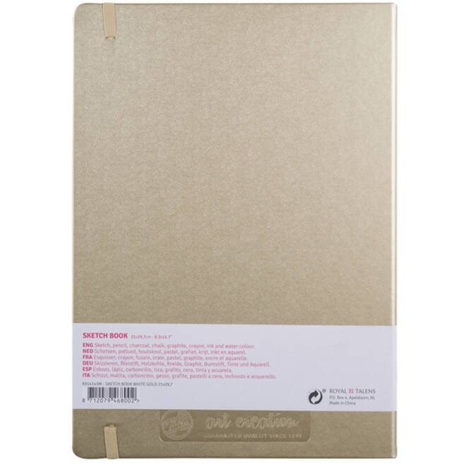 Schetsboek Talens Art Creation goudgeel 21x30cm 140gr 80vel