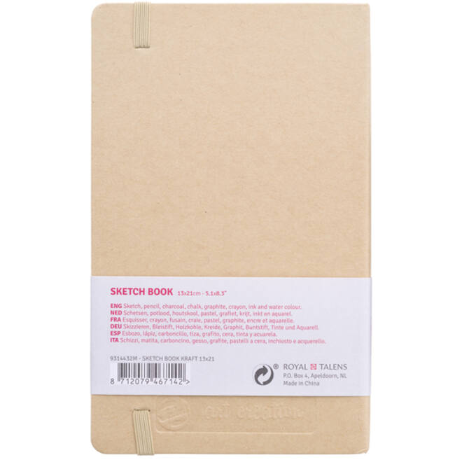 Schetsboek Talens Art Creation kraft 13x21cm 140gr 80vel