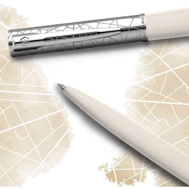 Balpen Waterman Allure DeLuxe white fijn