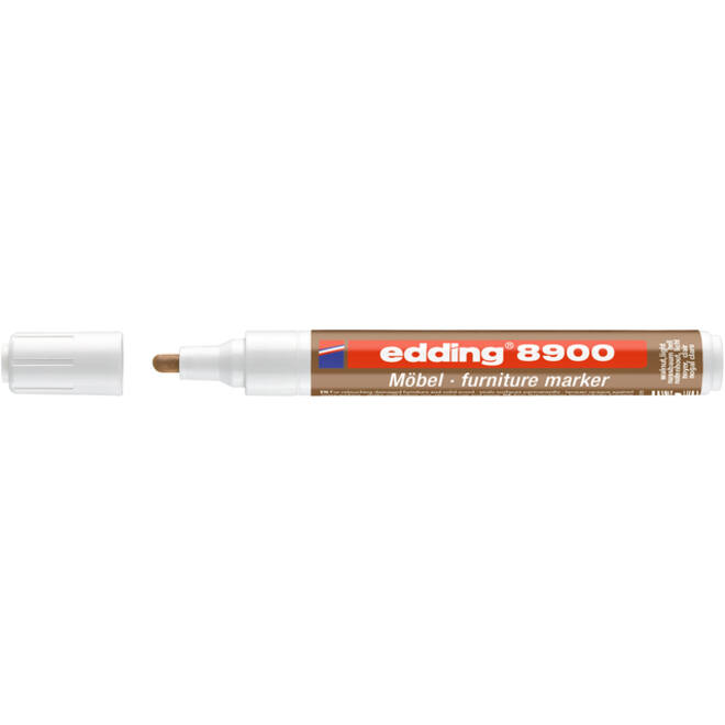 Viltstift edding 8900 meubel rond 1.5-2mm licht notenhout blister à 1 stuk