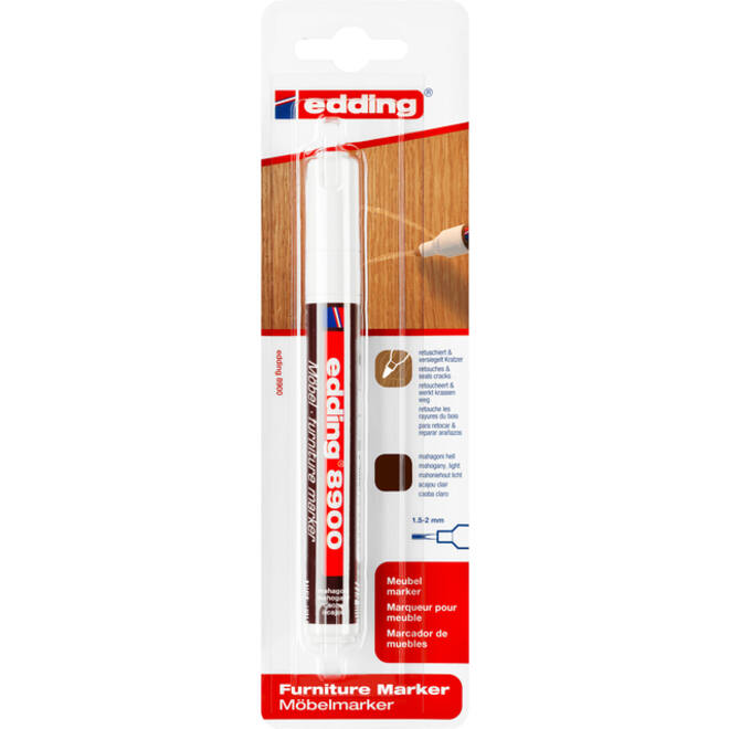 Viltstift edding 8900 meubel rond 1.5-2mm mahoniehout blister à 1 stuk
