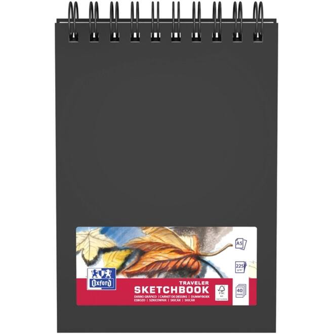 Schetsboek Oxford Mix Media A5 40 vel 225 gram spiraal
