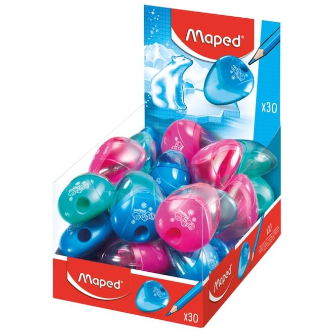 Puntenslijper Maped Igloo 1gaats display á 30 stuks assorti