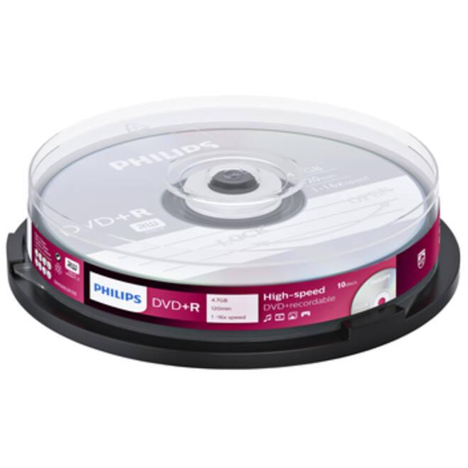DVD+R Philips 4.7GB 16x SP (10)