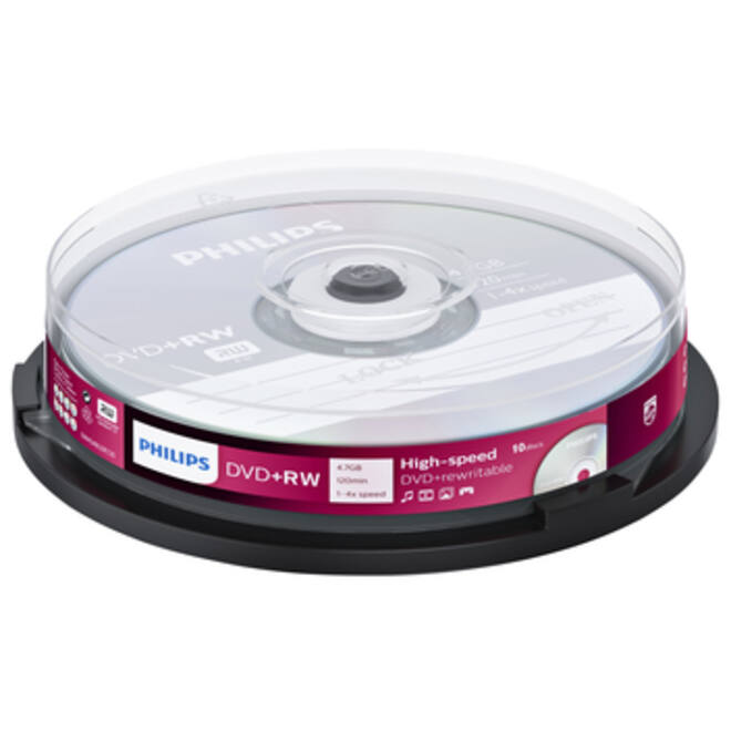 DVD+RW Philips 4.7GB 4x SP (10)