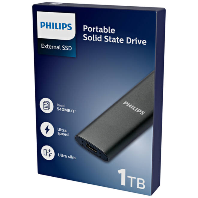 SSD Philips extern ultra speed space grey 1TB