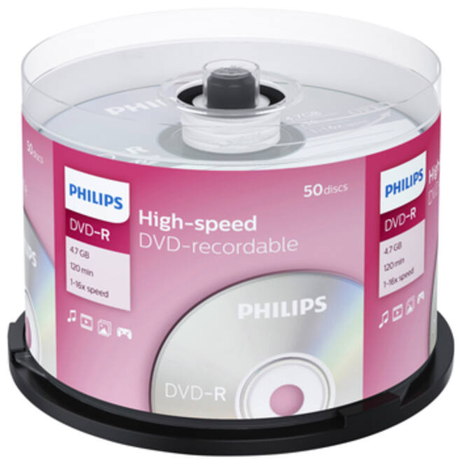 DVD-R Philips 4.7GB 16x SP (50)