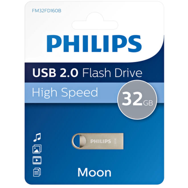 USB-stick 2.0 Philips moon vintage silver 32GB