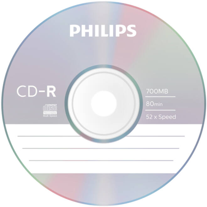 CD-R Philips 80Min 700MB 52x SP (50)