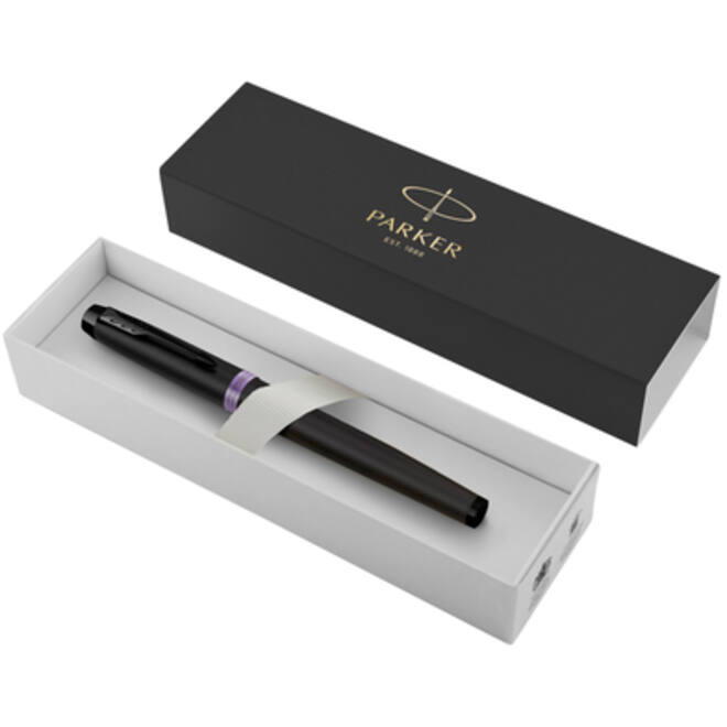 Rollerpen Parker IM black purple vibrant ring fijn