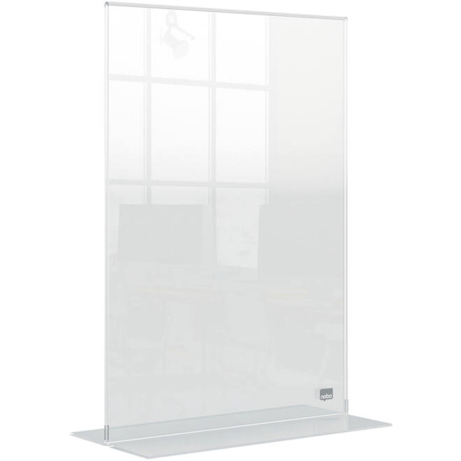 Infobord Nobo Premium Plus A4 acryl vrijstaand