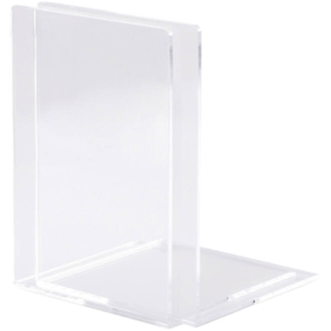 Boekensteun MAUL acryl 12x12x17cm set 2 glashelder