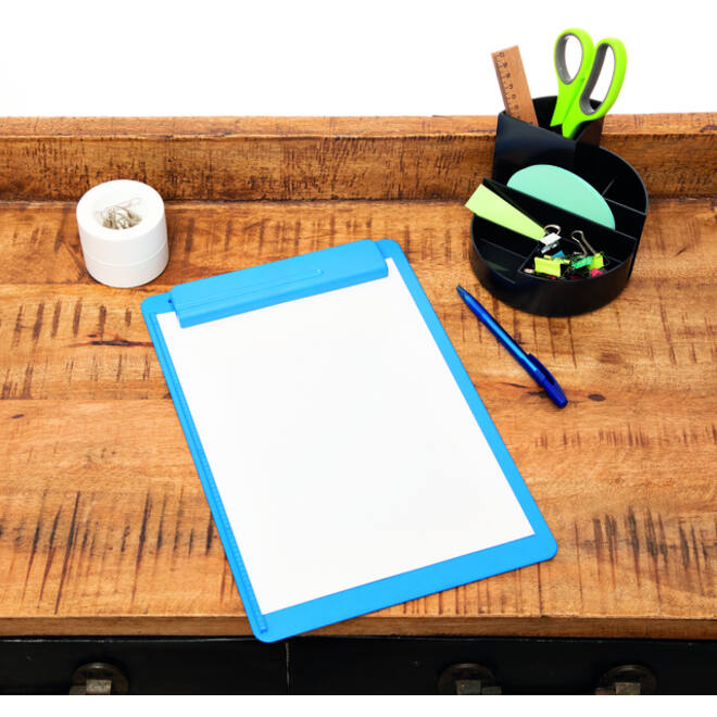 Klembord MAULgo uni recycled A4 staand blauw