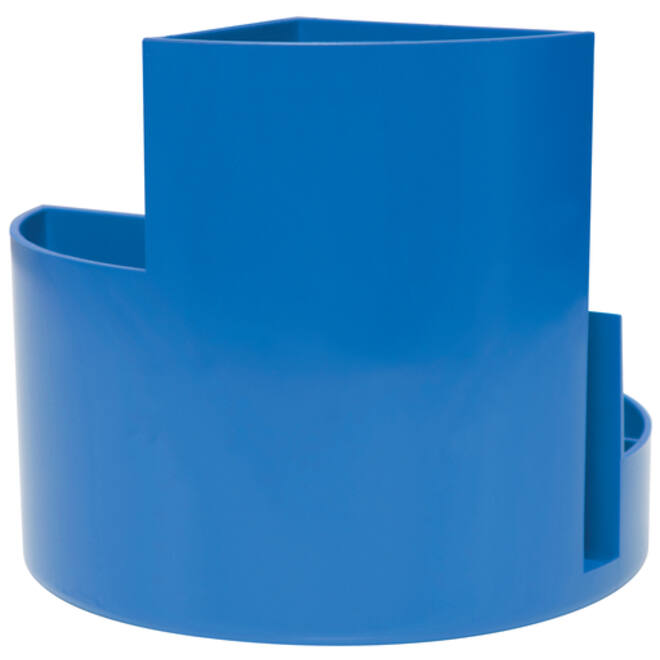 Pennenkoker MAUL roundbox Blauwe Engel recycled 6 vaks blauw