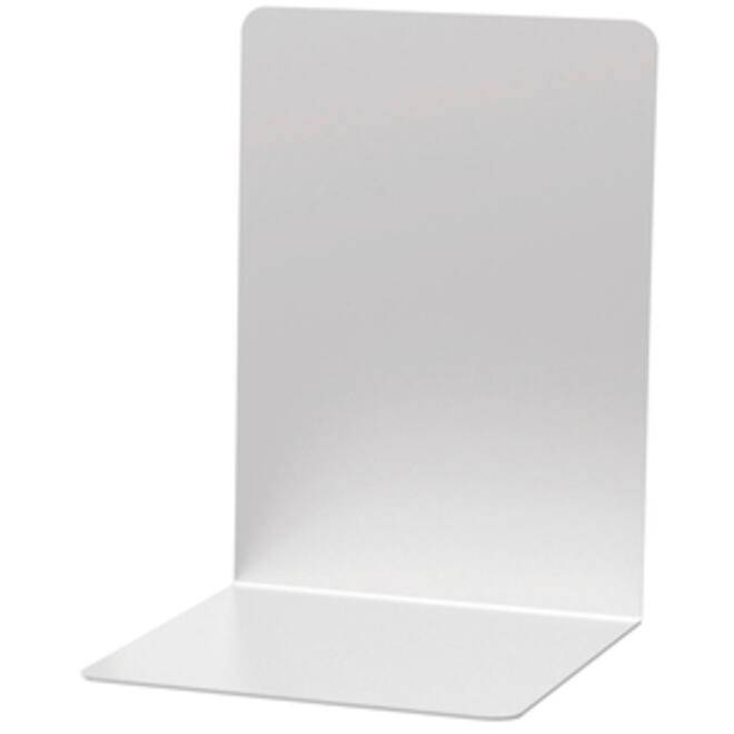 Boekensteun MAUL aluminium 16x15x21cm set 2 zilver