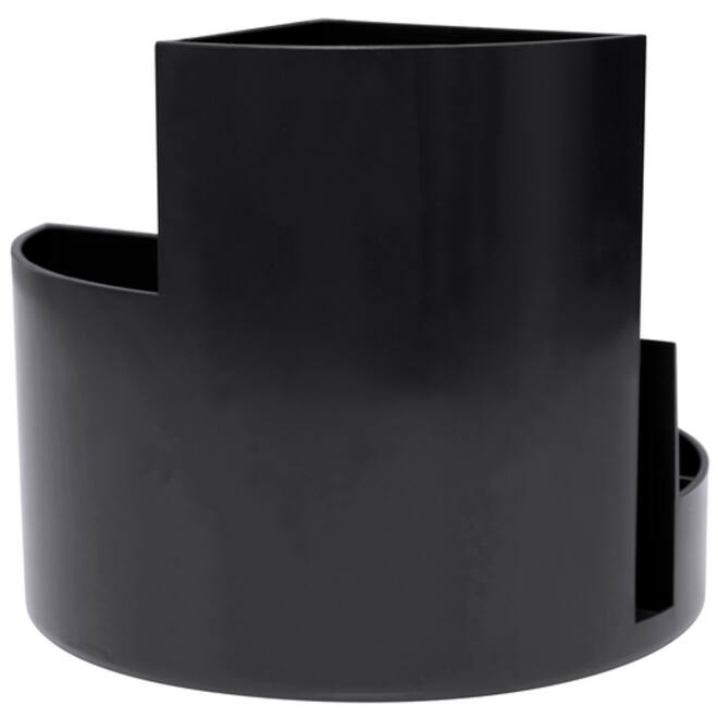 Pennenkoker MAULroundbox Blauwe Engel recycled 6 vaks zwart
