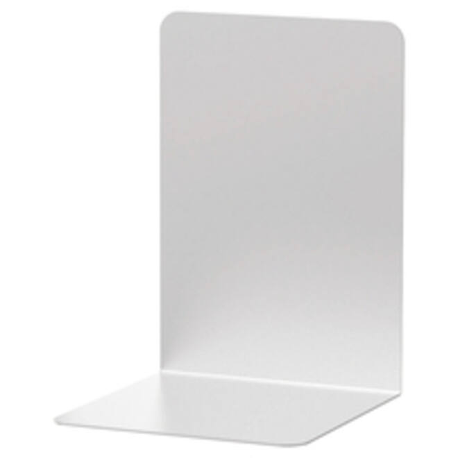 Boekensteun MAUL aluminium 12x12x17.5cm set 2 zilver