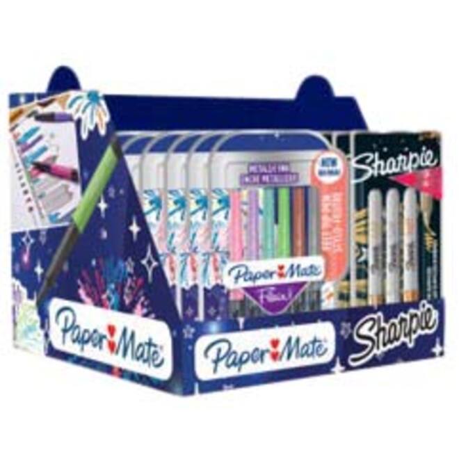 Viltstift Sharpie en Paper Mate Flair metallic assorti
