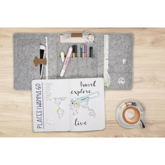 Markeerstift STABILO Swing cool 275/4 pastel assorti etui à 4 stuks