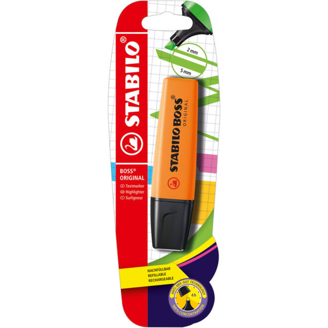 Markeerstift STABILO BOSS Original B-10141 oranje blister à 1 stuk