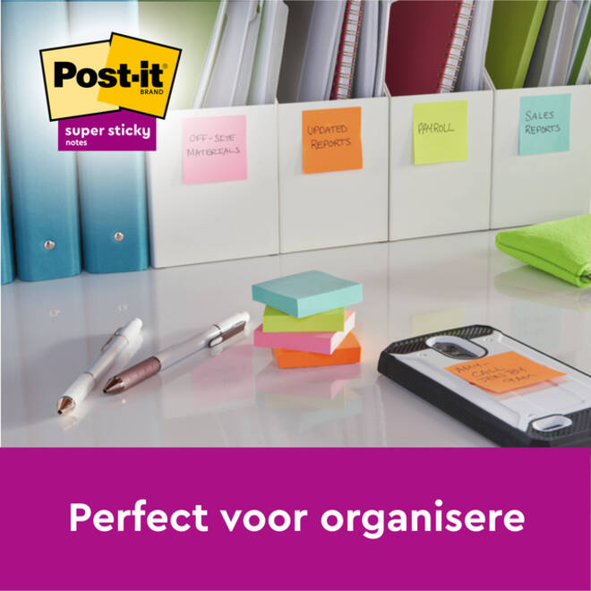 Memoblok Post-it Z-Notes R330 Super Sticky 76x76mm Soulful
