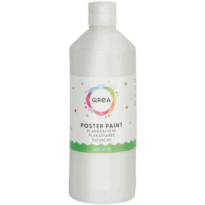Plakkaatverf Qrea wit 500ml