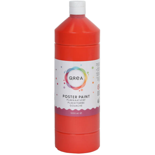 Plakkaatverf Qrea lichtrood 1000ml