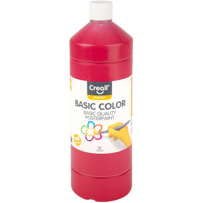 Plakkaatverf Creall basic donkerrood 1000ml