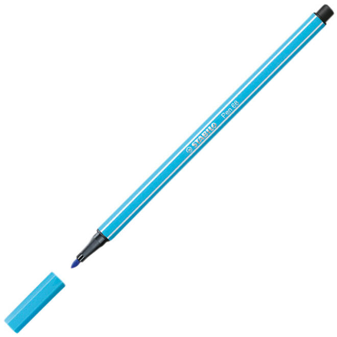 Viltstift STABILO Pen 68 Arty medium assorti blik à 66 stuks