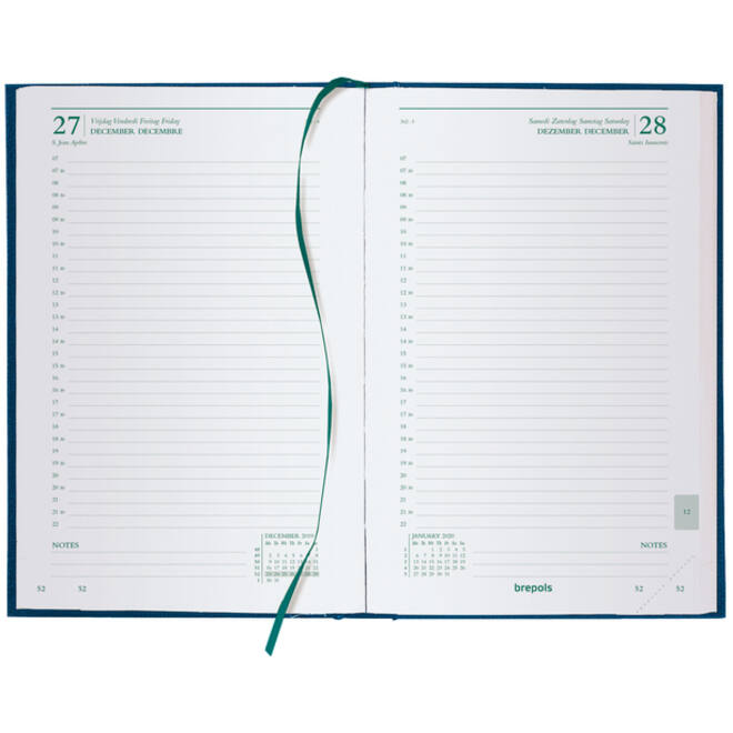 Agenda 2025 Brepols Ecoday Kazar 1dag/1pagina blauw