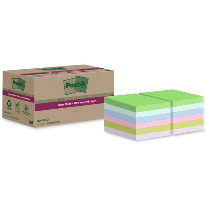 Memoblok Post-it 622 RSS12COL 47,6x47,6mm colour