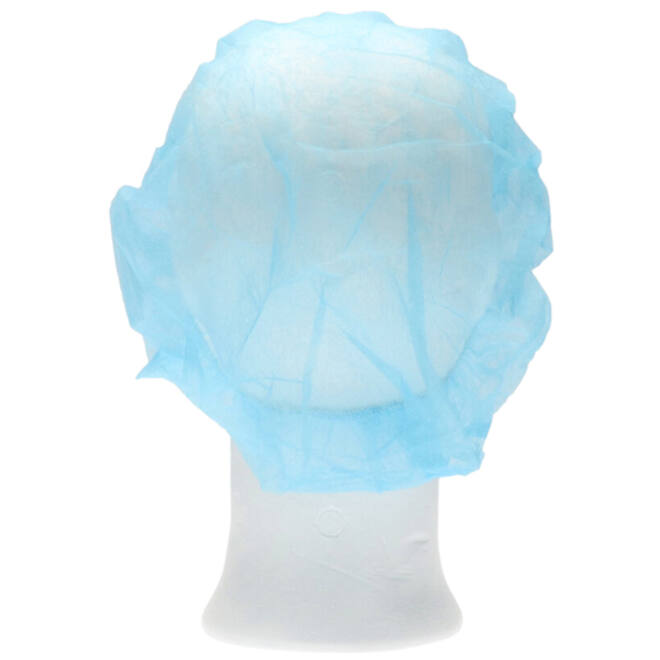 Haarnet CMT bouffant non-woven M 50cm PP blauw