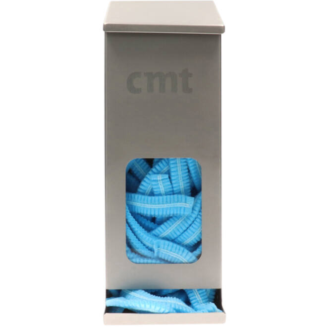Haarnet CMT clip non-woven L 53cm met detectie strip PP blauw