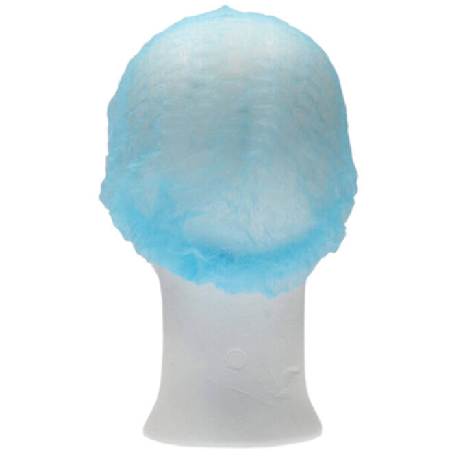 Haarnet CMT clip non-woven L 53cm PP blauw