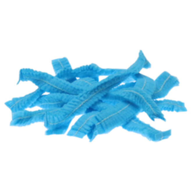 Haarnet CMT clip non-woven M 50cm PP blauw