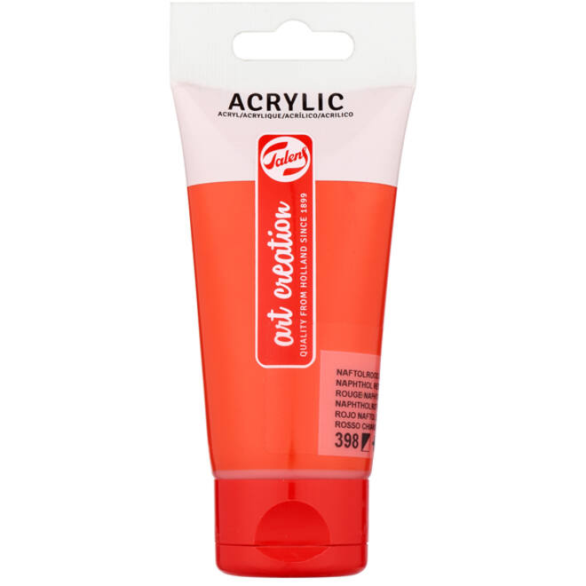 Acrylverf Talens Art Creation 398 naftolrood licht tube à 75ml