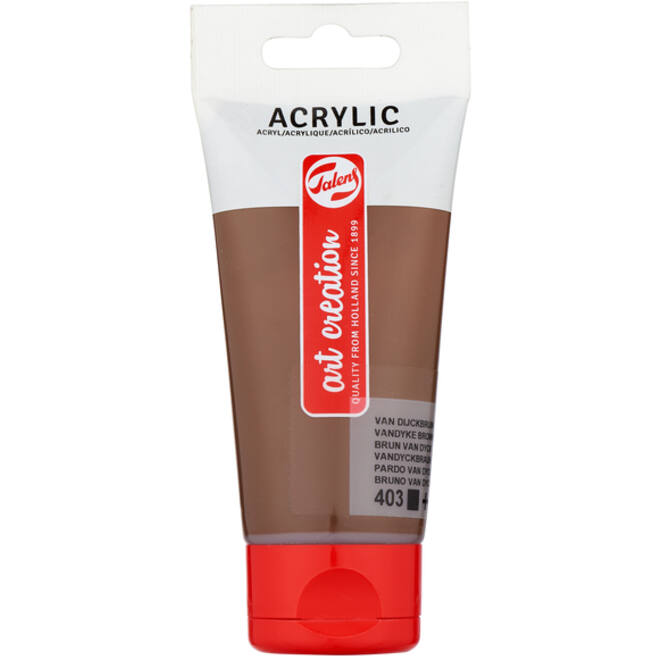 Acrylverf Talens Art Creation 403 van dijckbruin tube à 75ml