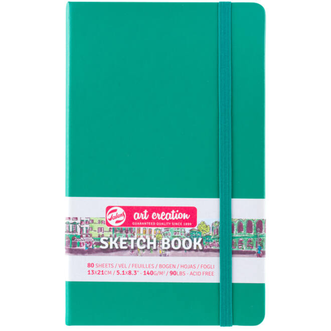 Schetsboek Talens Art Creation woudgroen 13x21cm 140gr 80vel