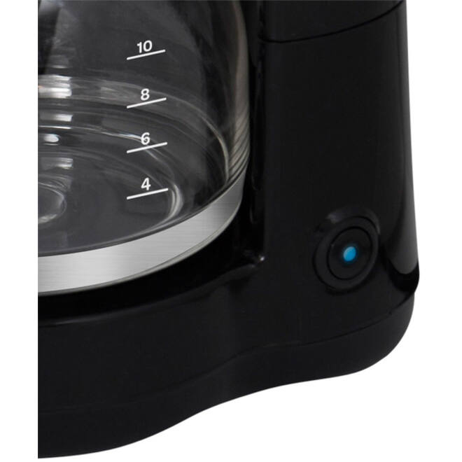 Koffiezetapparaat Inventum 1.25liter zwart met rvs