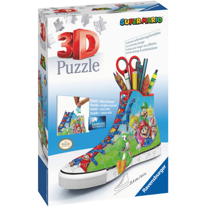 3D puzzel Ravensburger Sneaker Mario 54 stuks
