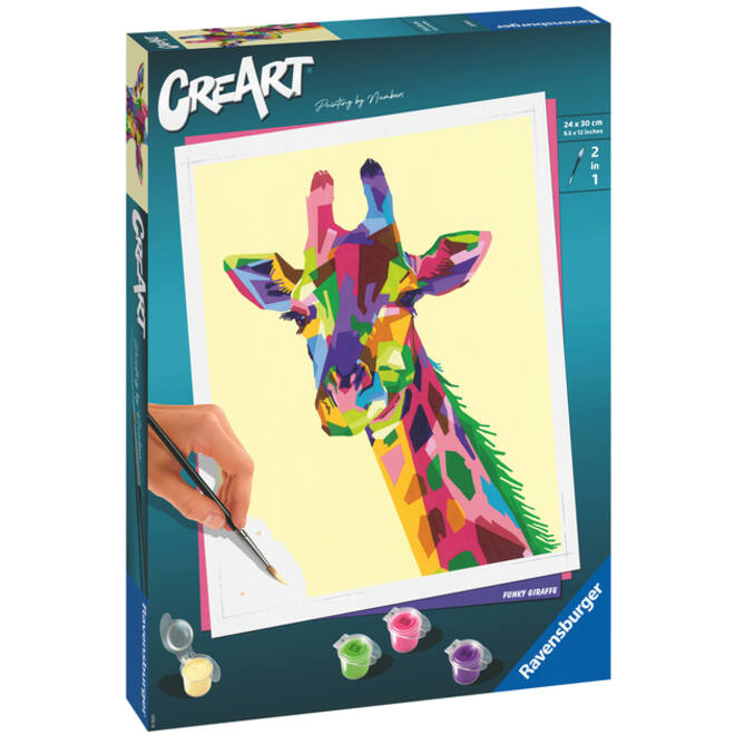 Schilderen op nummers CreArt Giraf