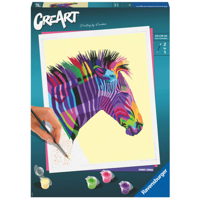 Schilderen op nummers CreArt Zebra