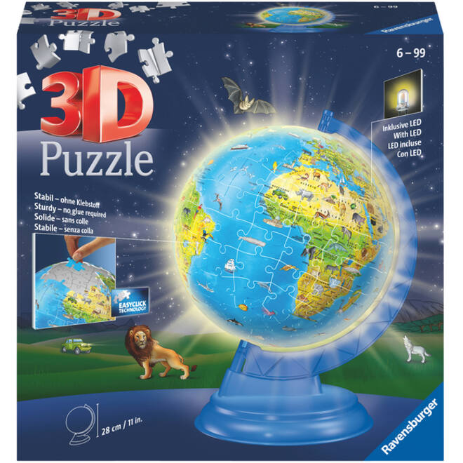3D puzzel Ravensburger Globe Night Edition XXL 54 stuks