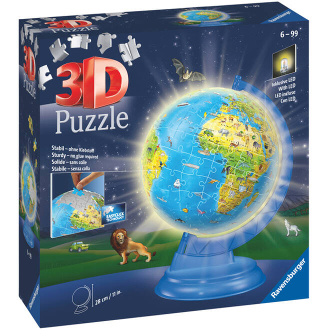 3D puzzel Ravensburger Globe Night Edition XXL 54 stuks