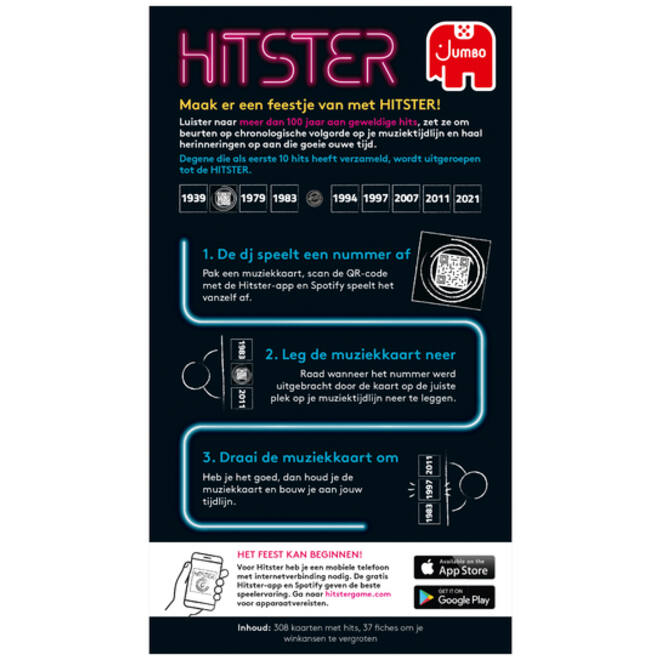 Kaartspel Hitster 16+ waar muziek in zit