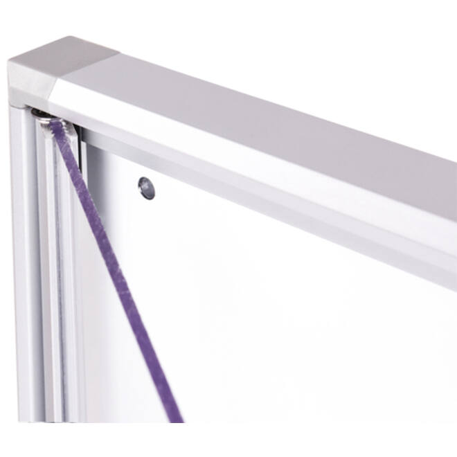 Binnenvitrine wand MAULextraslim whiteboard 6xA4 met slot