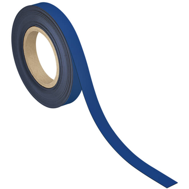 Magneetband MAUL beschrijf- wisbaar 10mx20mmx1mm blauw