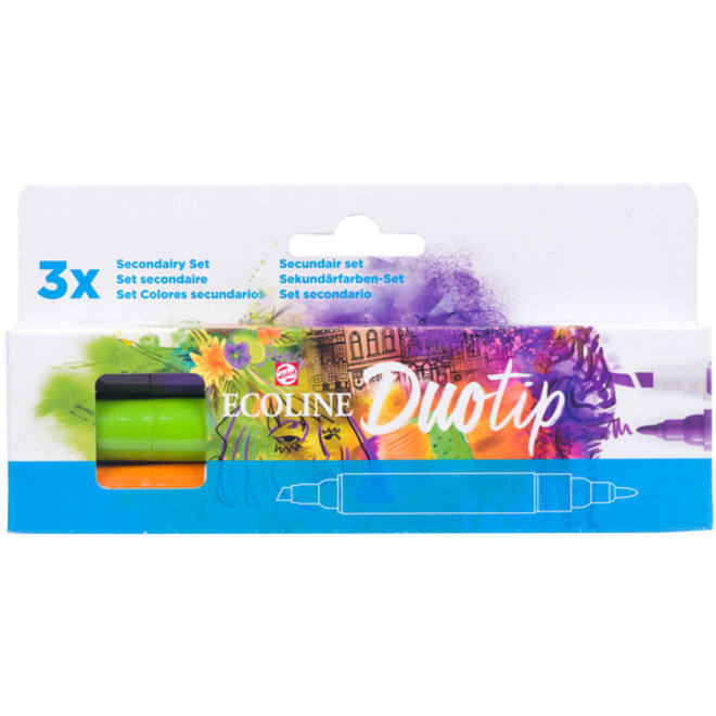 Ecoline Duotip marker secundair set 3 kleuren