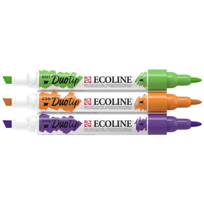 Ecoline Duotip marker secundair set 3 kleuren
