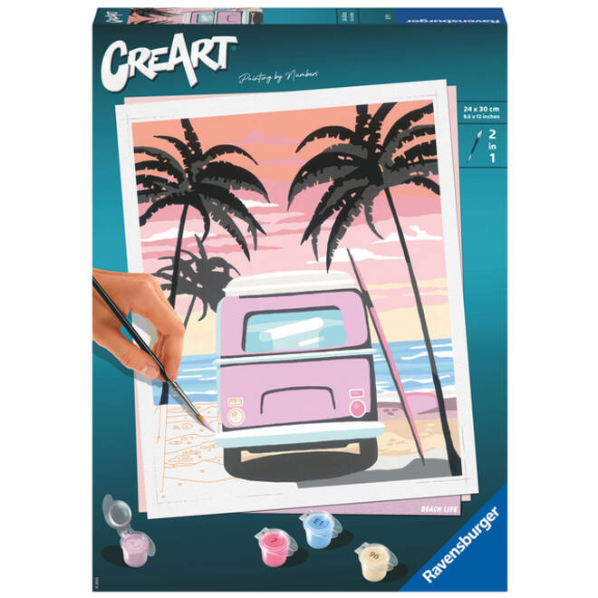 Schilderen op nummers CreArt Beach life